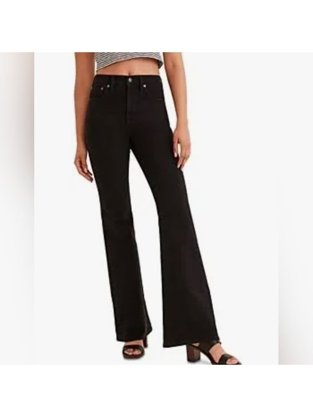 Madewell black the perfect vintage flare jeans size 32